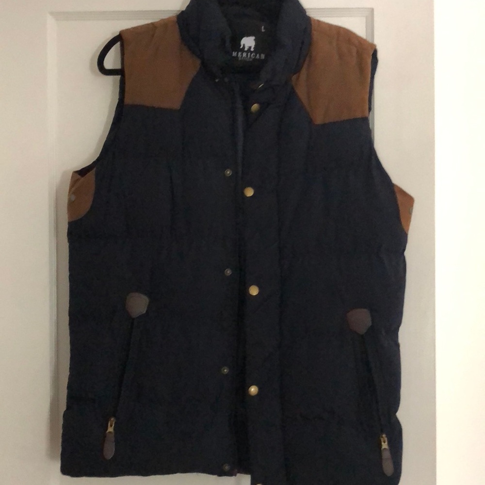 Puffer and suade men’s vest